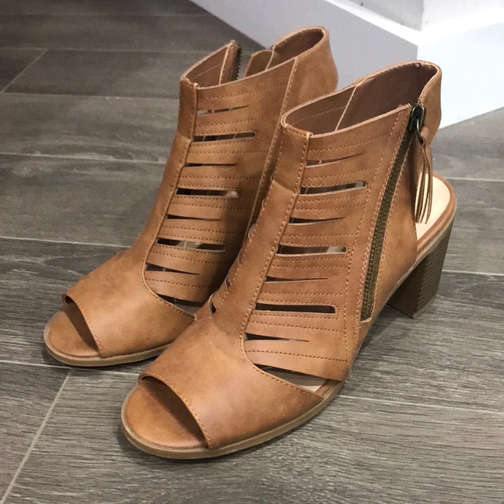 Brown booties
